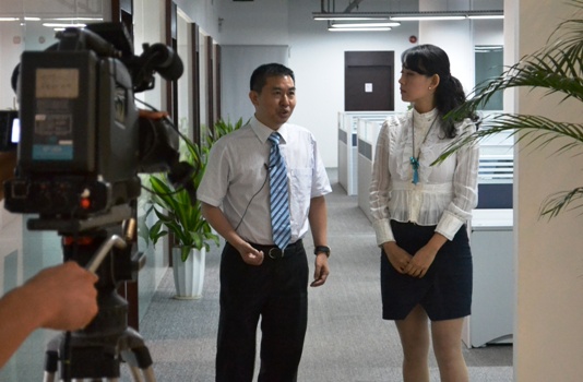 深圳电视台到美高梅集团采访
